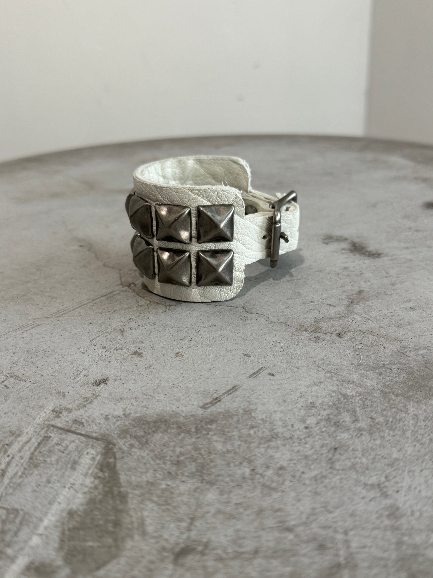 Studded Lambskin Half Cuff