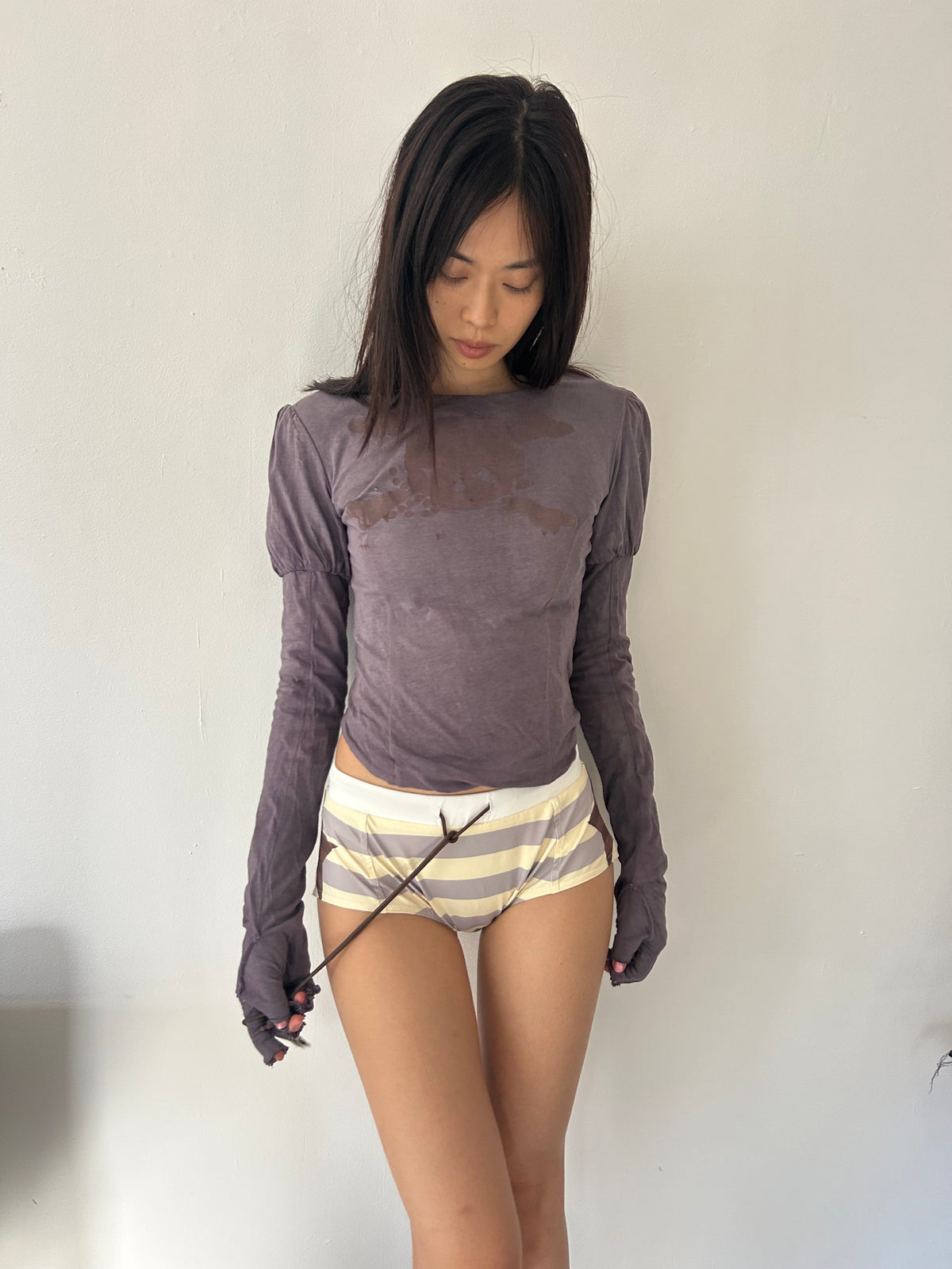 custom printed ‘rehearsal’ long sleeve top