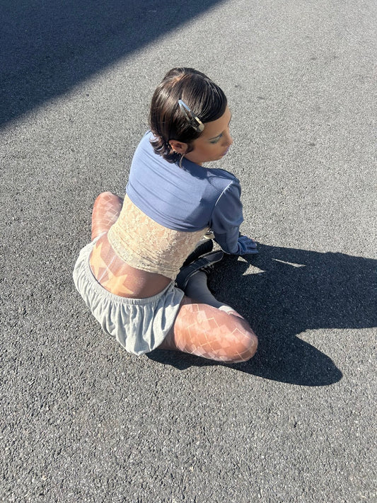 'star child' sheer tights